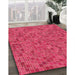 Machine Washable Transitional Crimson Red Rug in a Family Room, wshpat1860org