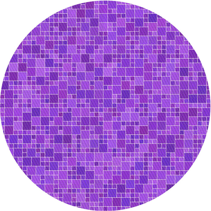 Square Patterned Purple Rug, pat1860pur