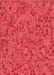 Machine Washable Transitional Red Rug, wshpat1860rd