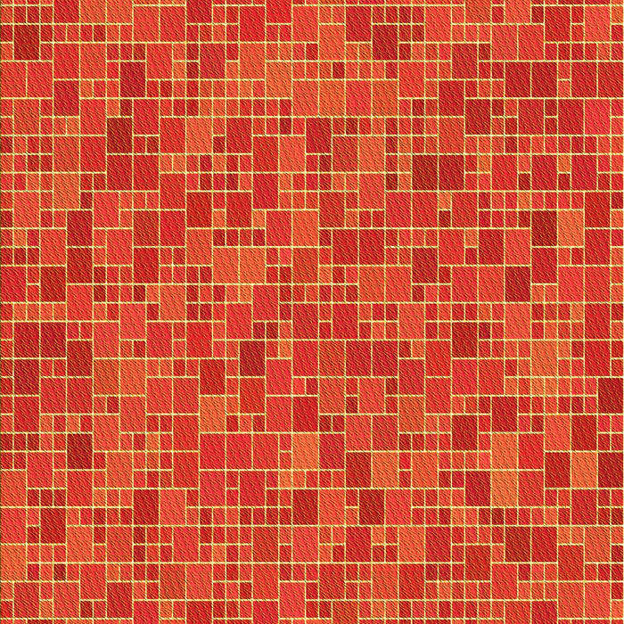 Patterned Neon Orange Rug, pat1860yw