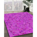 Machine Washable Transitional Violet Purple Rug in a Family Room, wshpat1860