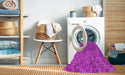 Machine Washable Transitional Violet Purple Rug in a Washing Machine, wshpat1860