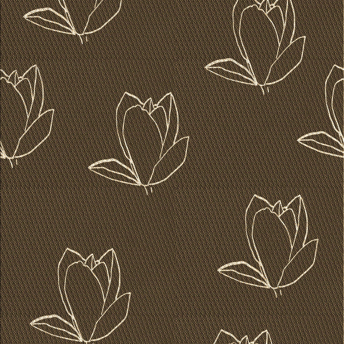 Machine Washable Transitional Oak Brown Rug, wshpat1861brn