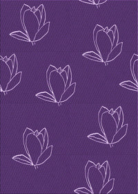 Machine Washable Transitional Dark Orchid Purple Rug, wshpat1861pur