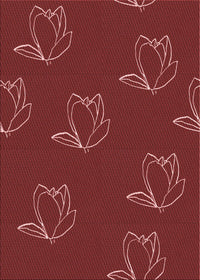 Machine Washable Transitional Cranberry Red Rug, wshpat1861rd