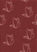 Machine Washable Transitional Cranberry Red Rug, wshpat1861rd