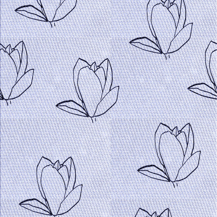 Machine Washable Transitional Denim Blue Rug, wshpat1862blu