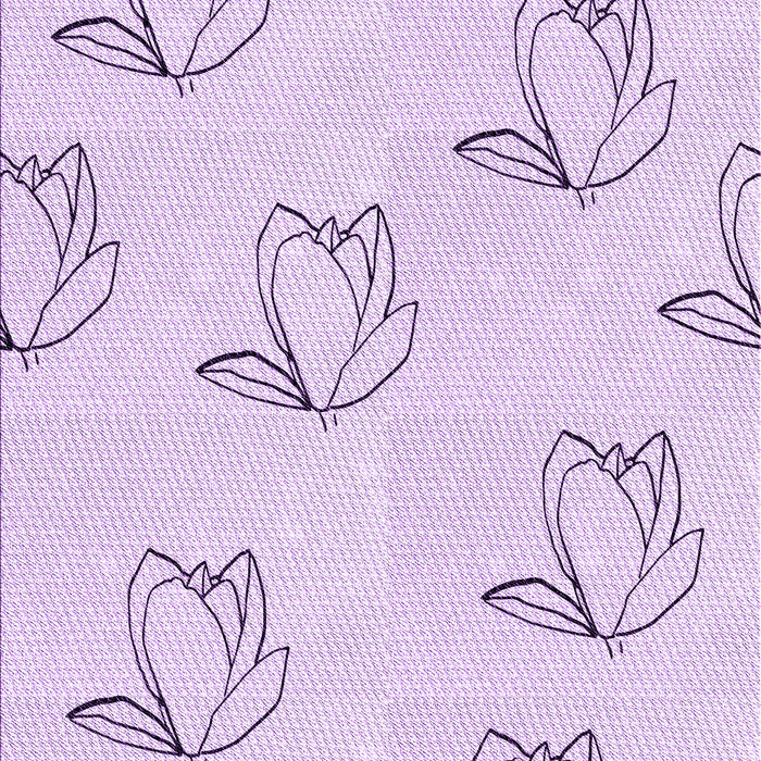 Machine Washable Transitional Bright Lilac Purple Rug, wshpat1862pur