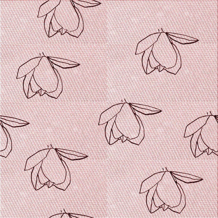 Round Patterned Light Coral Pink Rug, pat1862rd