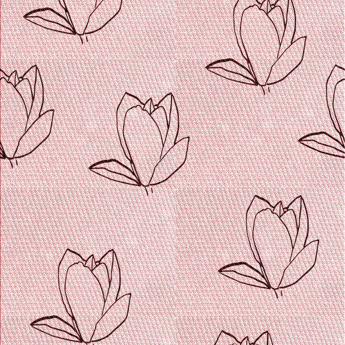 Patterned Light Coral Pink Rug, pat1862rd