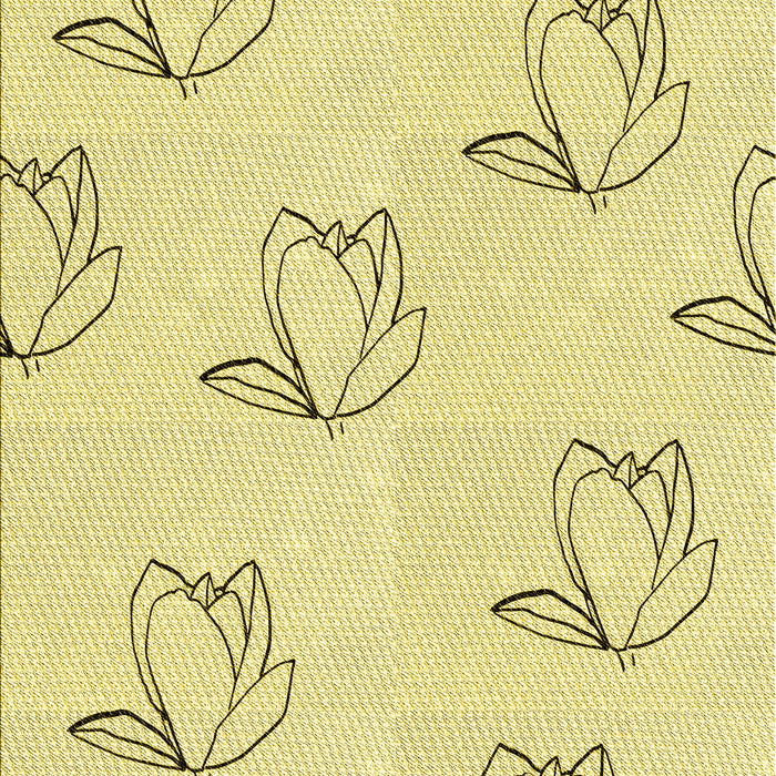 Patterned Yellow Rug, pat1862yw