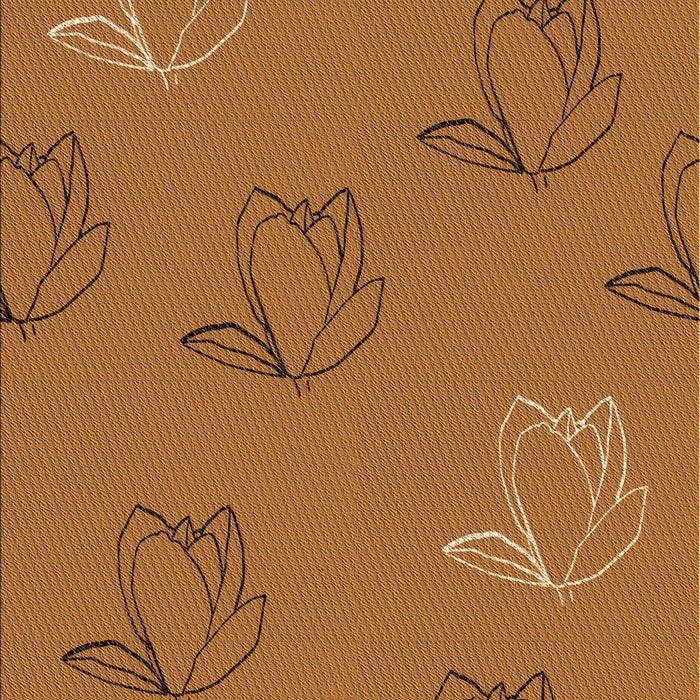 Patterned Neon Orange Rug, pat1863org