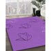 Machine Washable Transitional Purple Rug in a Family Room, wshpat1863pur