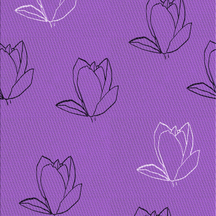 Machine Washable Transitional Purple Rug, wshpat1863pur