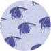 Square Patterned Lavender Blue Rug, pat1864blu