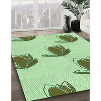 Patterned Green Rug, pat1864grn