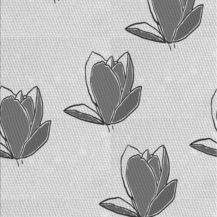 Machine Washable Transitional Platinum Gray Rug, wshpat1864gry