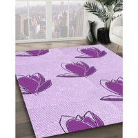 Patterned Purple Rug, pat1864pur