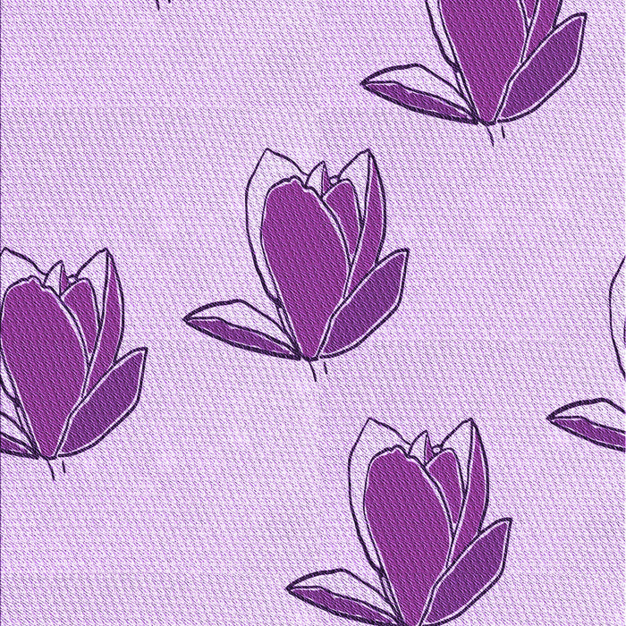 Machine Washable Transitional Purple Rug, wshpat1864pur