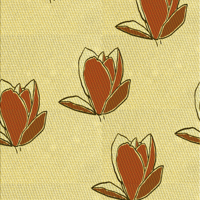 Patterned Cinnamon Brown Rug, pat1864yw