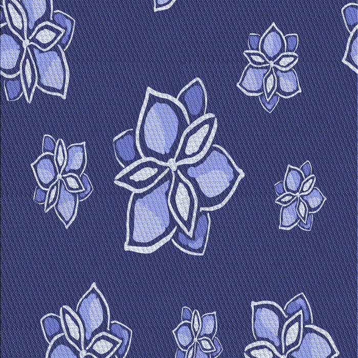 Machine Washable Transitional Denim Dark Blue Rug, wshpat1865blu