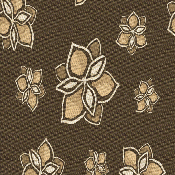 Patterned Copper Brown Rug, pat1865brn