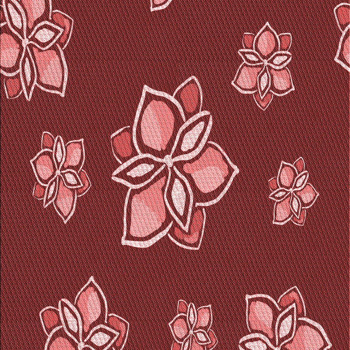 Patterned Cranberry Red Rug, pat1865rd