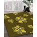 Patterned Bakers Brown Rug in Family Room, pat1865yw