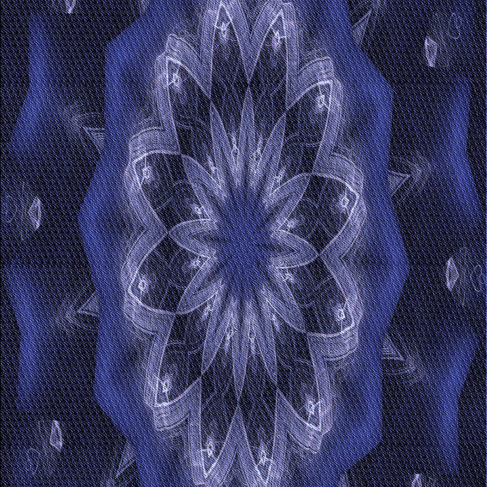 Patterned Night Blue Rug, pat1866blu