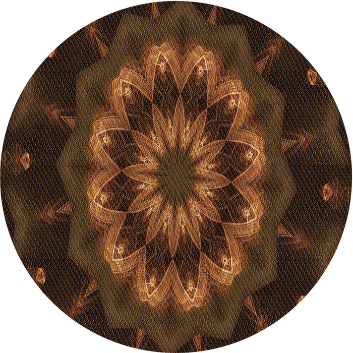 Square Machine Washable Transitional Mahogany Brown Rug in a Living Room, wshpat1866org