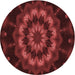 Square Machine Washable Transitional Red Rug in a Living Room, wshpat1866rd