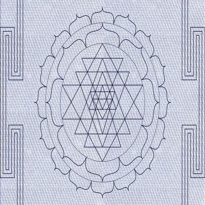 Patterned Lavender Blue Rug, pat1867blu