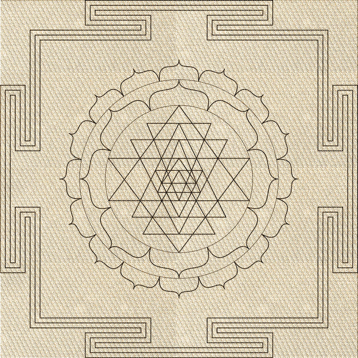 Round Patterned Moccasin Beige Rug, pat1867brn