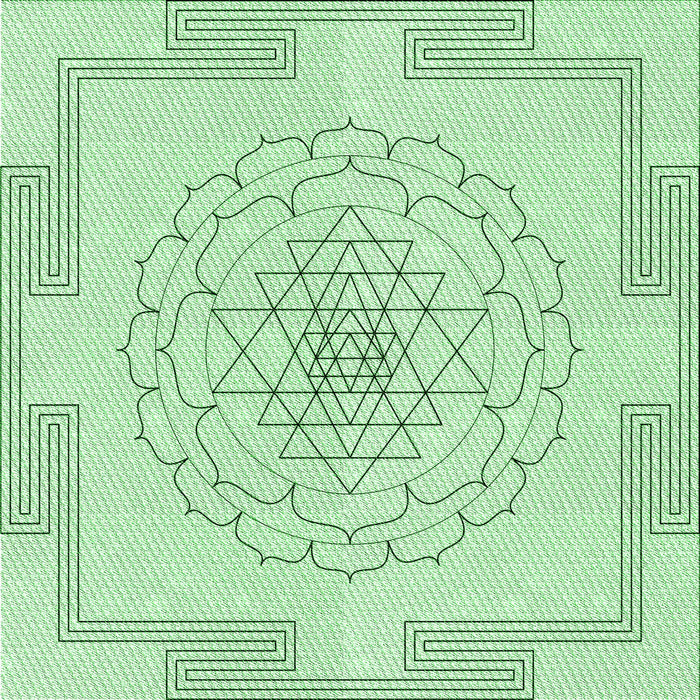 Round Patterned Mint Green Rug, pat1867grn