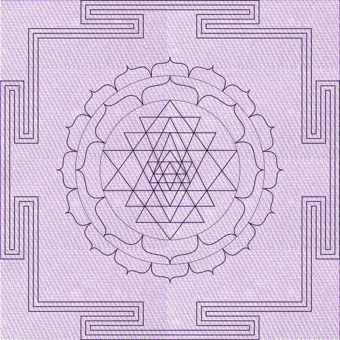 Round Patterned Orchid Purple Rug, pat1867pur