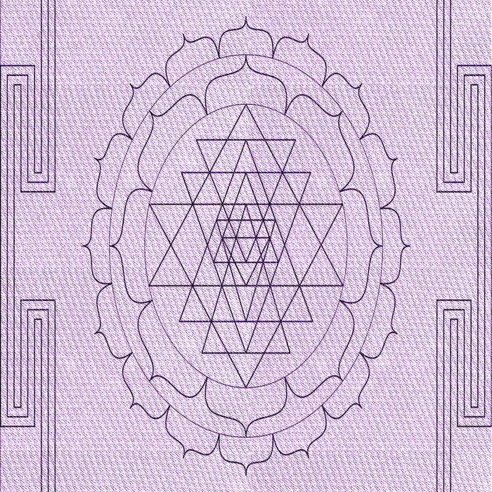 Patterned Orchid Purple Rug, pat1867pur