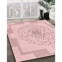 Patterned Pink Rug, pat1867rd