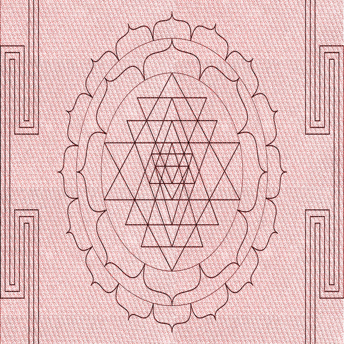 Patterned Pink Rug, pat1867rd