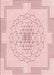 Machine Washable Transitional Pink Rug, wshpat1867rd