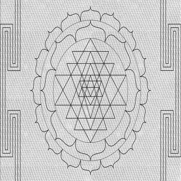 Patterned Off-White Novelty Rug, pat1867