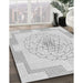 Machine Washable Transitional White Smoke Rug in a Family Room, wshpat1867