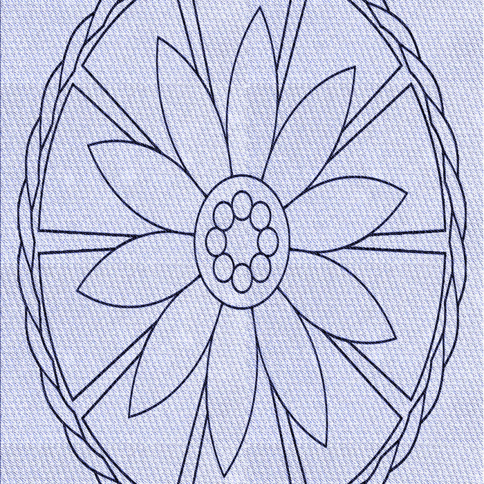 Patterned Lavender Blue Rug, pat1868blu