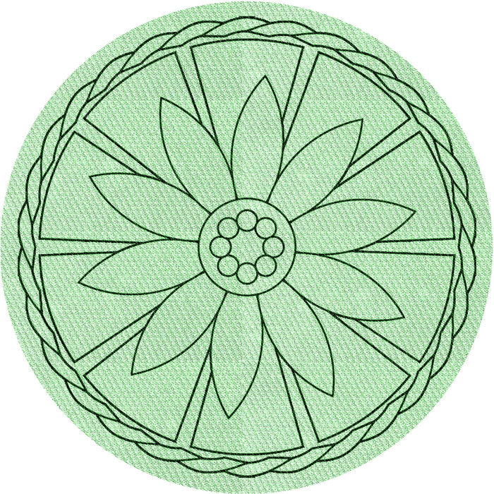 Square Machine Washable Transitional Mint Green Rug in a Living Room, wshpat1868grn