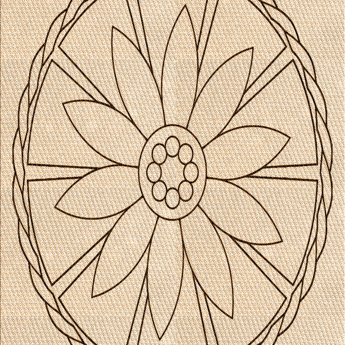 Patterned Peru Brown Rug, pat1868org