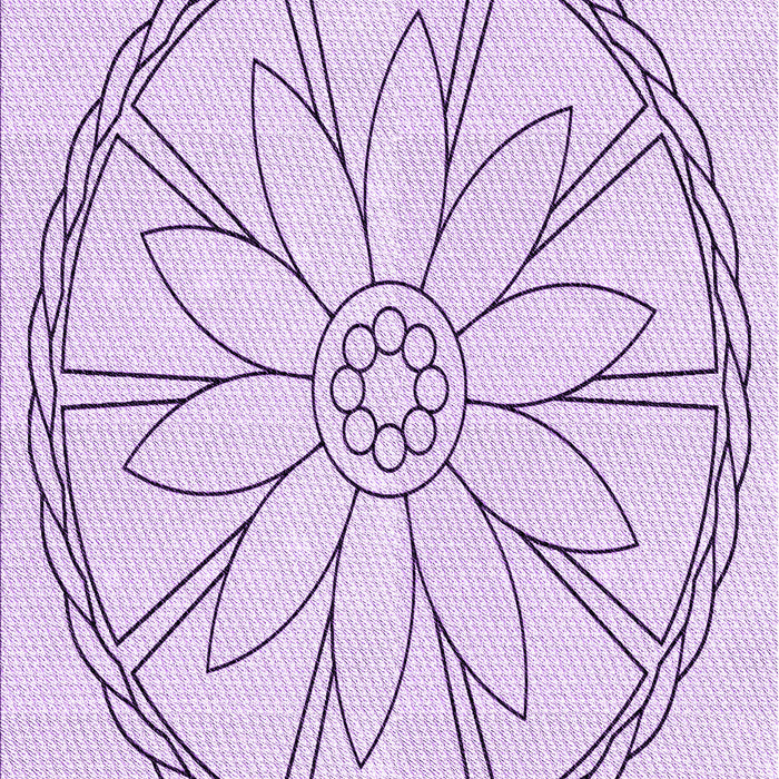 Patterned Orchid Purple Rug, pat1868pur