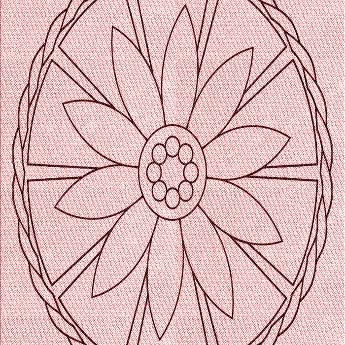 Patterned Pink Rug, pat1868rd