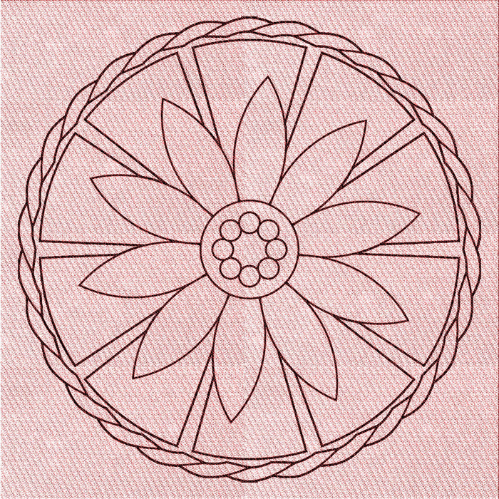 Round Machine Washable Transitional Pink Rug, wshpat1868rd