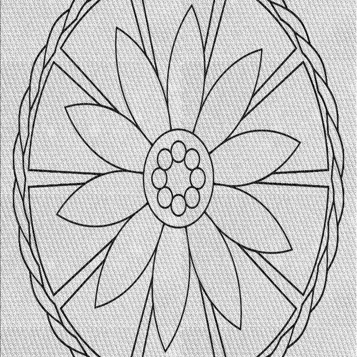 Patterned Off-White Novelty Rug, pat1868