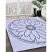 Machine Washable Transitional Lavender Blue Rug in a Family Room, wshpat1869blu