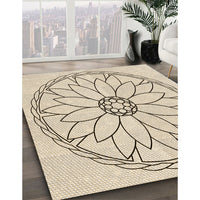 Patterned Moccasin Beige Rug, pat1869brn
